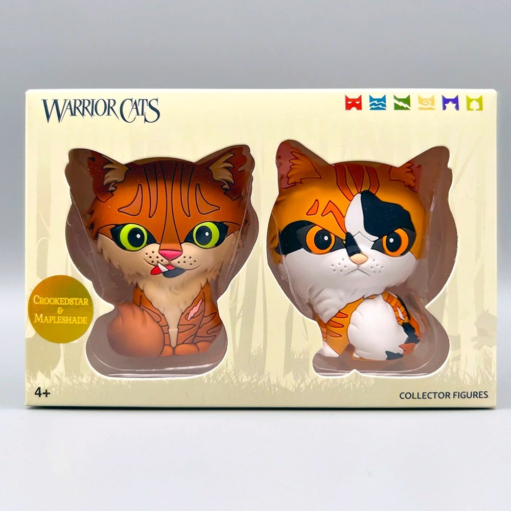 ‼️NEW‼️Crookedstar & Mapleshade WARRIOR CATS😻Mini Collector Figures (Series 4)